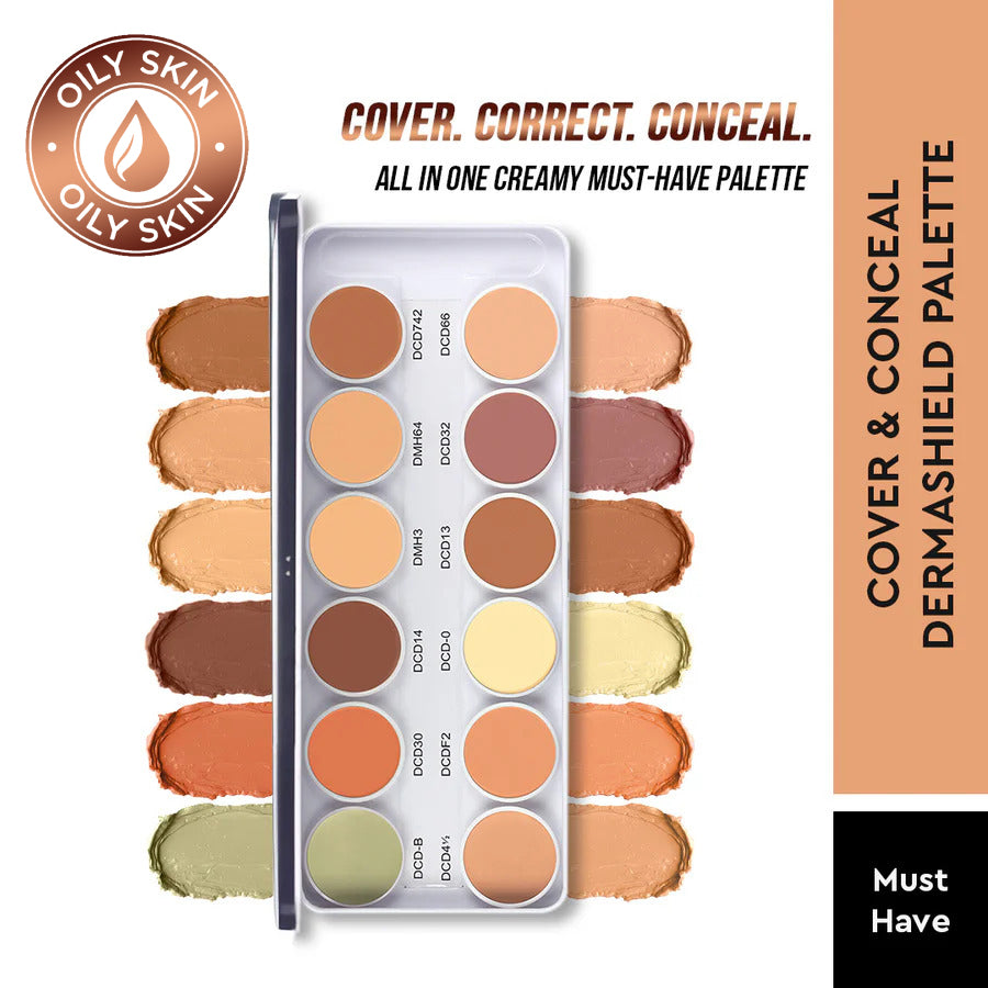 COVER & CONCEAL 12-1 DERMA PALETTE (METAL)
