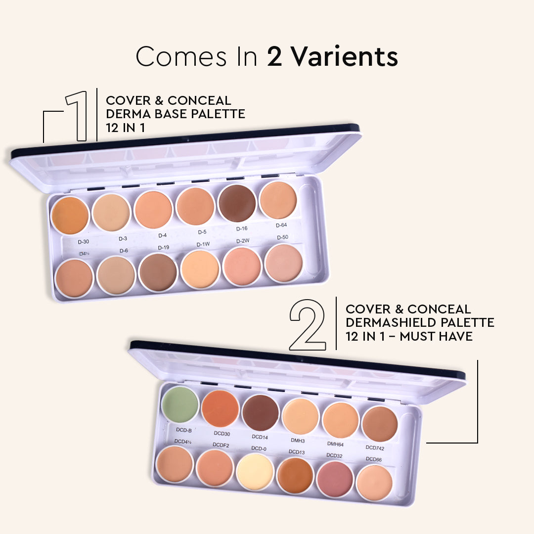 COVER & CONCEAL DERMA BASE PALETTE (METAL)