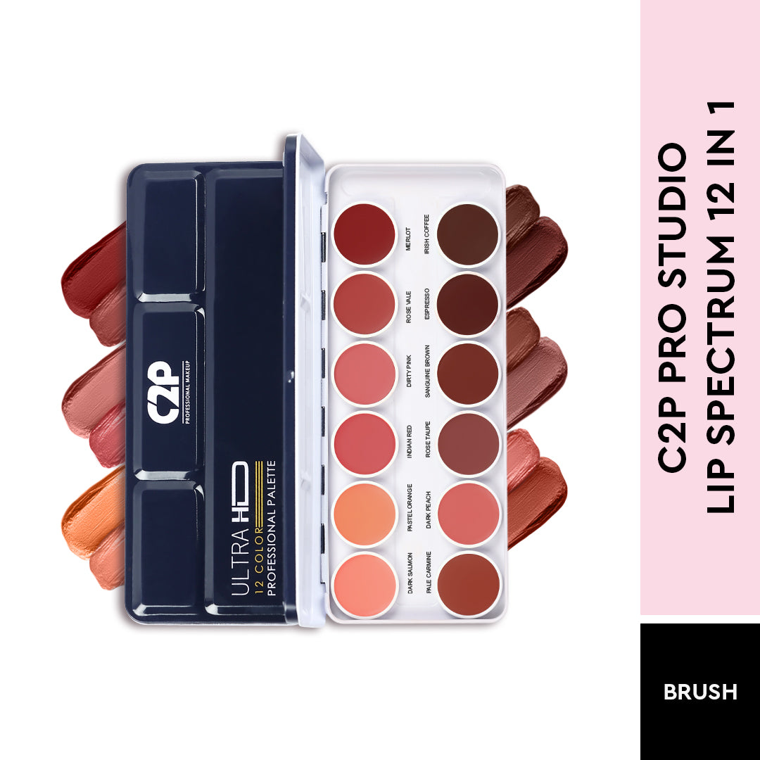 Ultra HD 6-COLOR LIP PALETTE – Create, Blend, and Shine with High Impact & Long-Lasting Formula