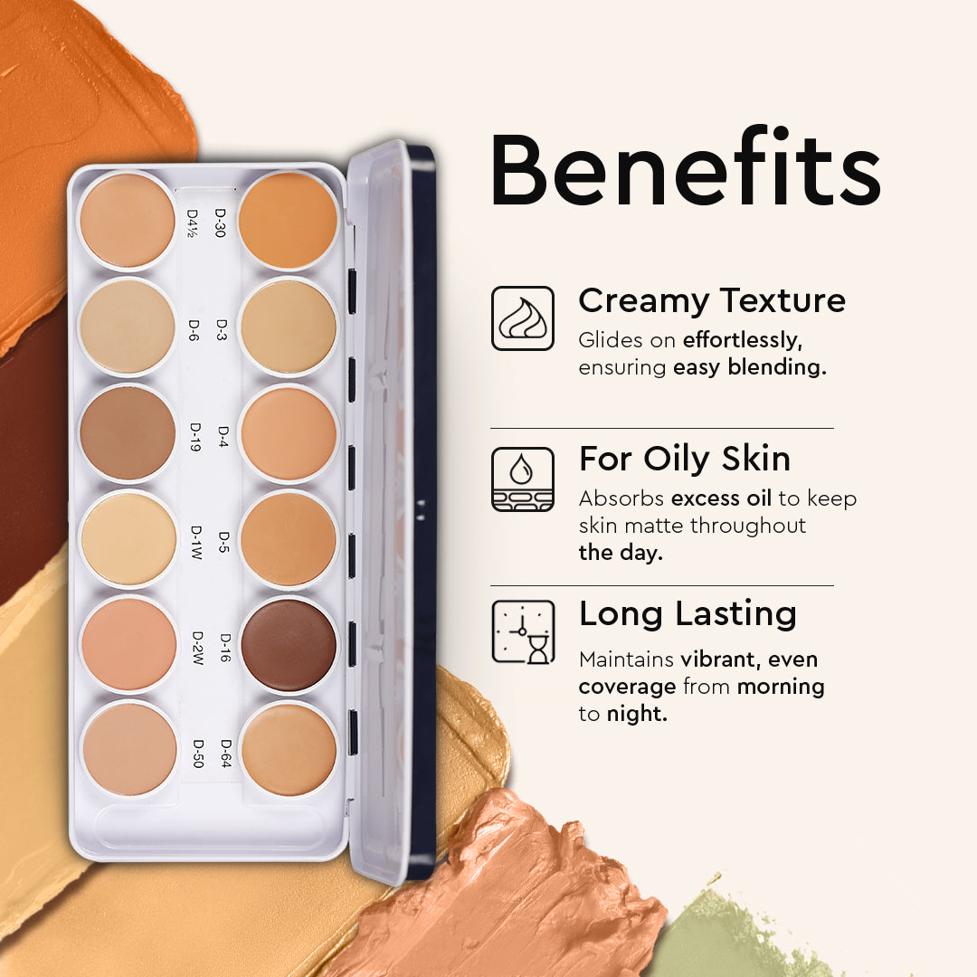 COVER & CONCEAL DERMA BASE PALETTE (METAL)