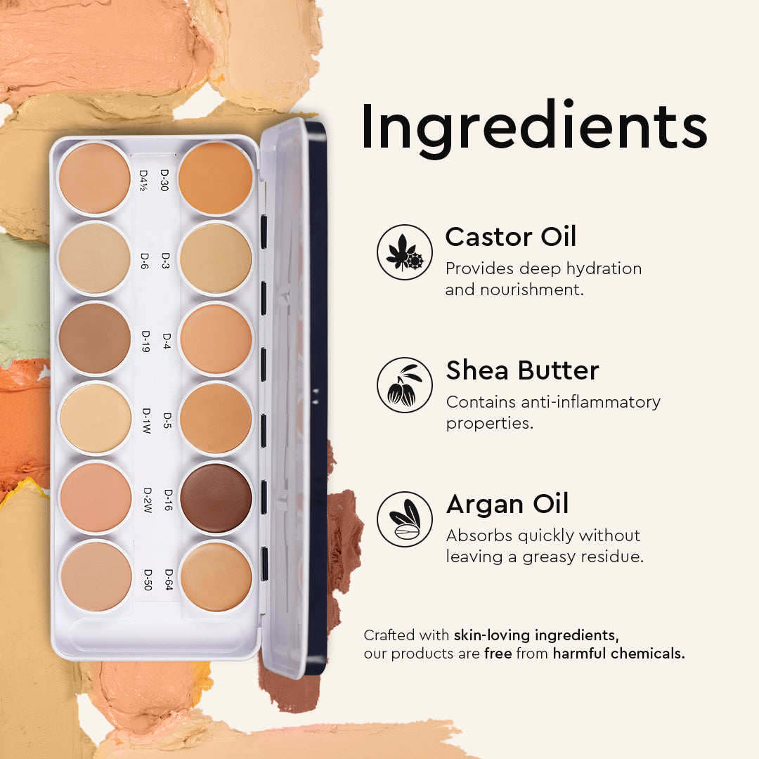 COVER & CONCEAL 12-1 DERMA PALETTE (METAL)