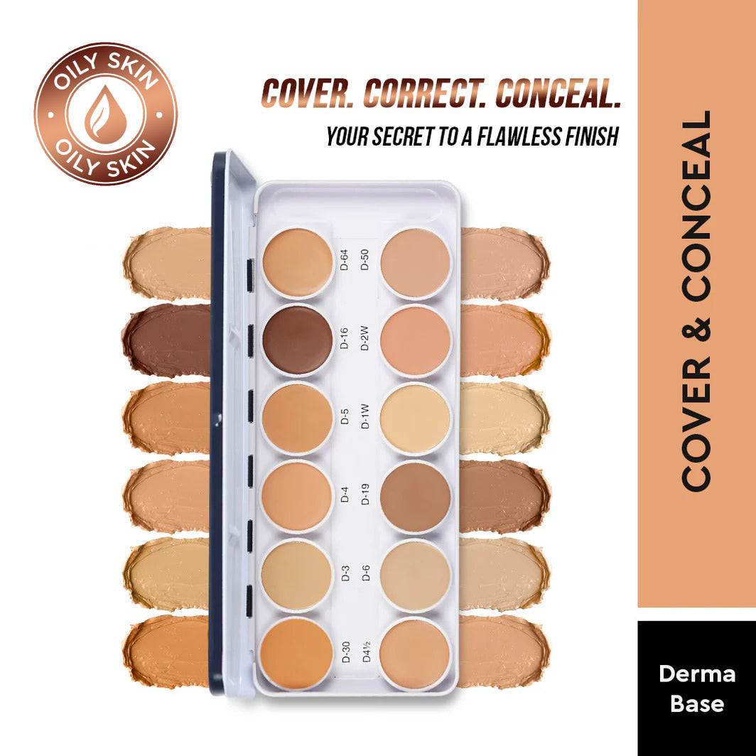 COVER & CONCEAL 12-1 DERMA PALETTE (METAL)