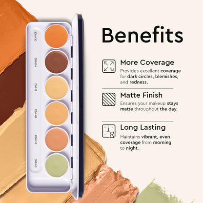 ULTRA HD COVER &amp; CONCEAL DERMASHIELD PALETTE 6 IN 1