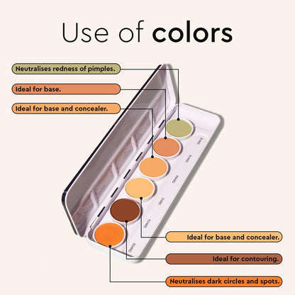 ULTRA HD COVER &amp; CONCEAL DERMASHIELD PALETTE 6 IN 1