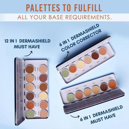 ULTRA HD COVER &amp; CONCEAL DERMASHIELD PALETTE 6 IN 1