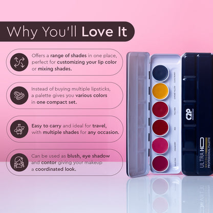 Ultra HD 6-COLOR LIP PALETTE