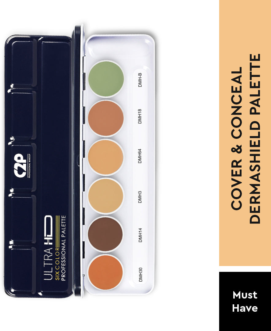 ULTRA HD COVER &amp; CONCEAL DERMASHIELD PALETTE 6 IN 1