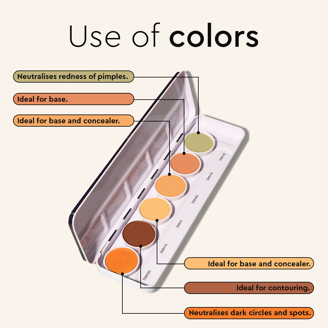ULTRA HD COVER &amp; CONCEAL DERMASHIELD PALETTE 6 IN 1