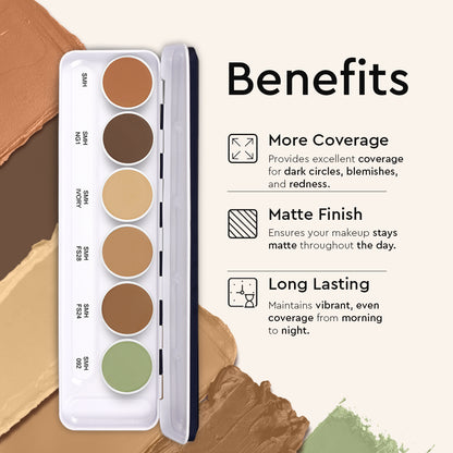 ULTRA HD COVER AND CONCEAL SUPRAEMESHIELD PALETTE 6 IN 1