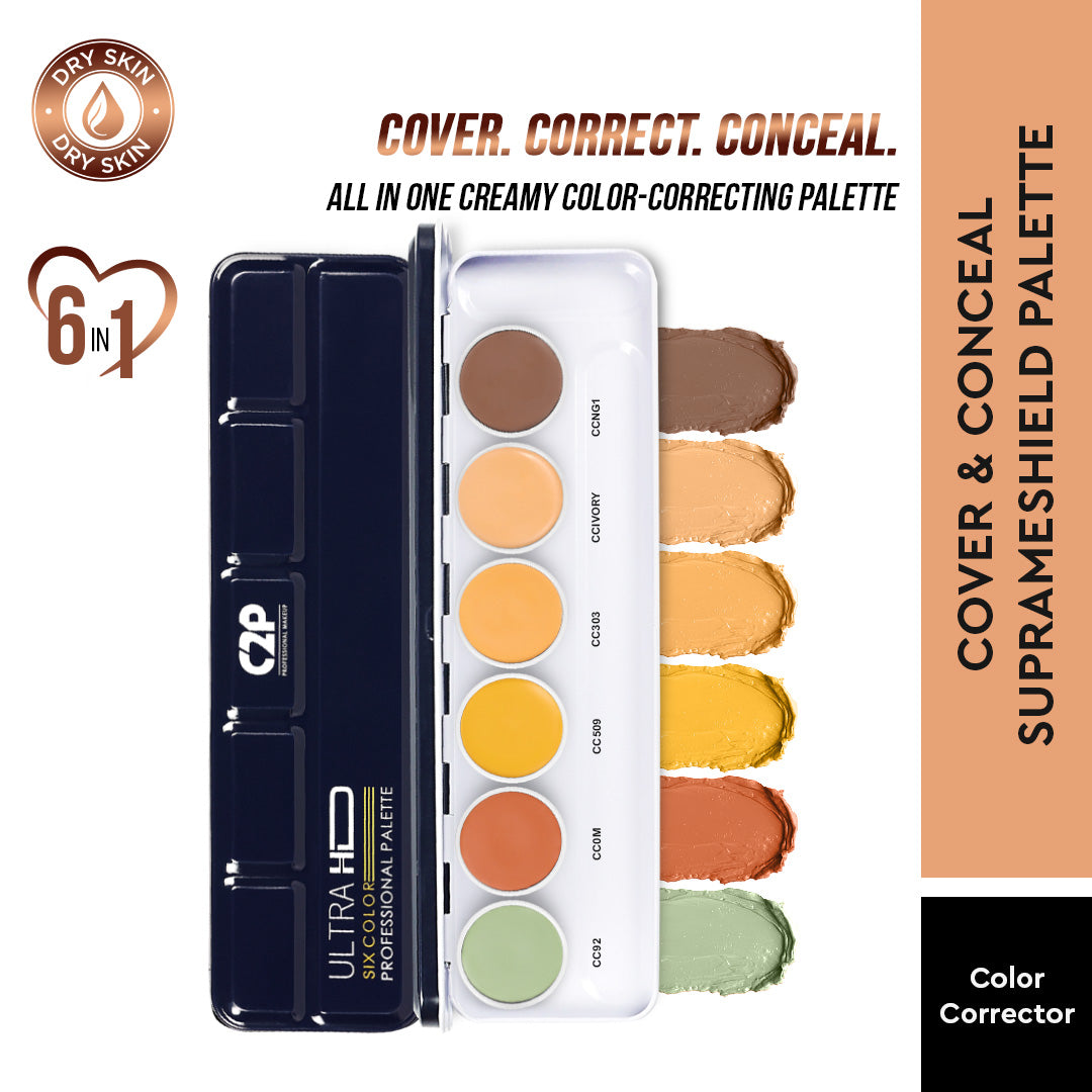 ULTRA HD COVER AND CONCEAL SUPRAEMESHIELD PALETTE 6 IN 1