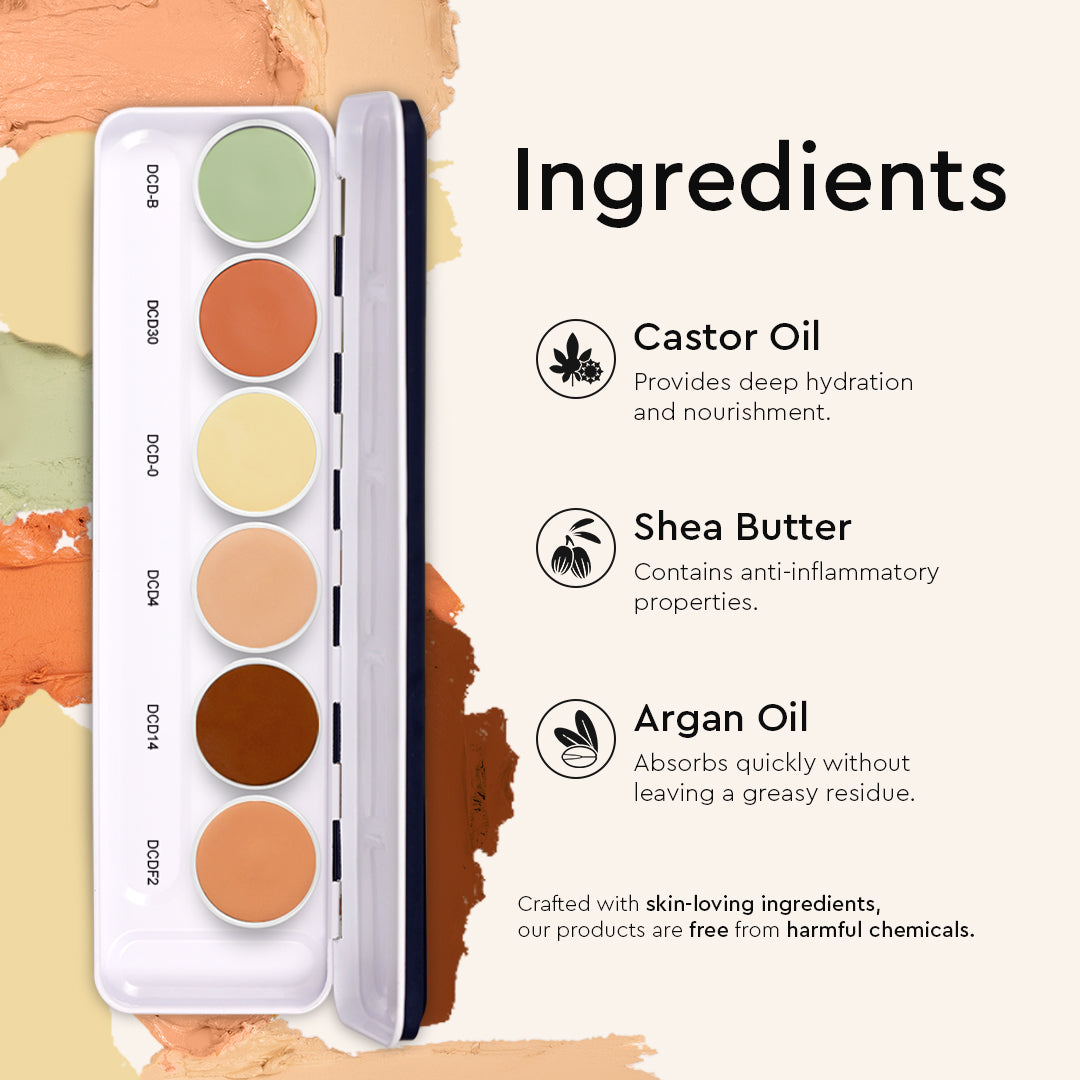 ULTRA HD COVER &amp; CONCEAL DERMASHIELD PALETTE 6 IN 1