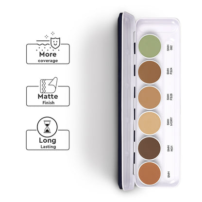 ULTRA HD COVER AND CONCEAL SUPRAEMESHIELD PALETTE 6 IN 1