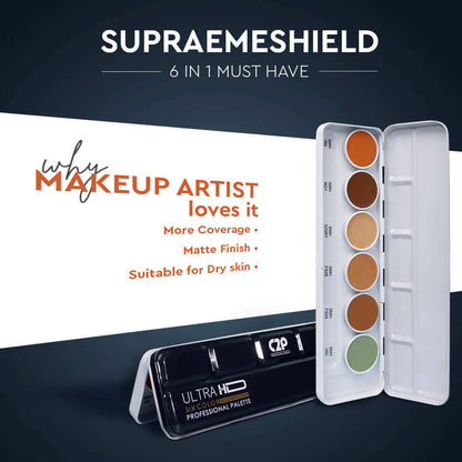 ULTRA HD COVER AND CONCEAL SUPRAEMESHIELD PALETTE 6 IN 1