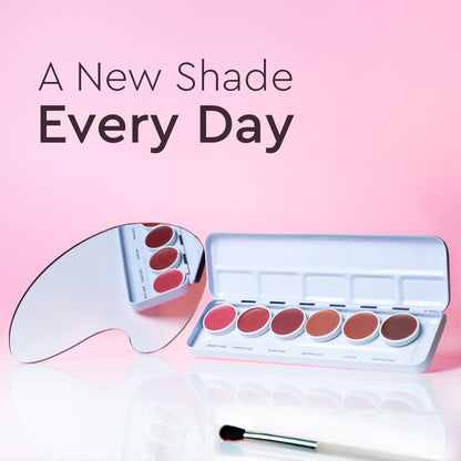 Ultra HD 6-Color Lip Palette – Create, Blend, and Shine with Long-Lasting, Hydrated Color