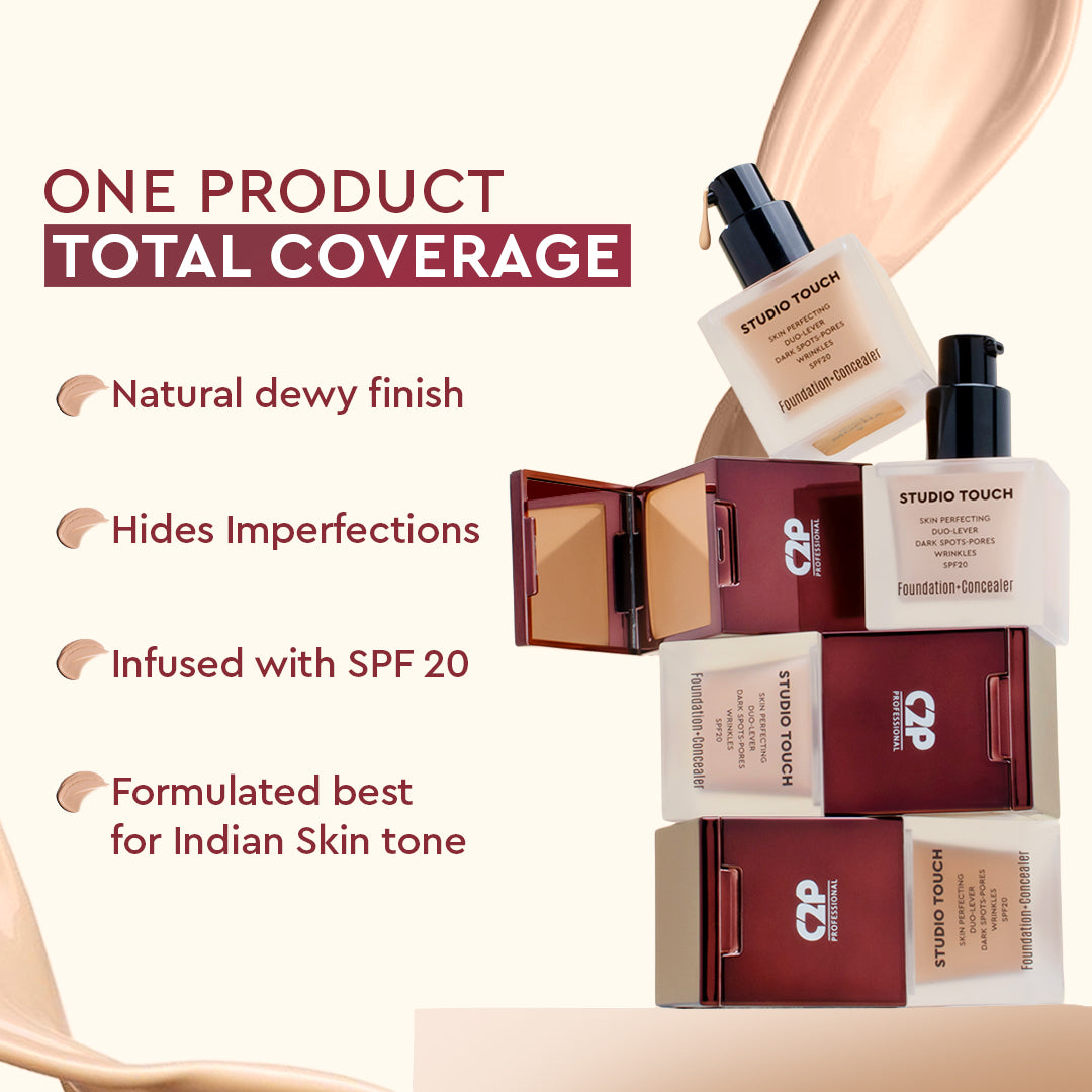 2-in-1 Foundation + Concealer| Full coverage with a lightweight feel