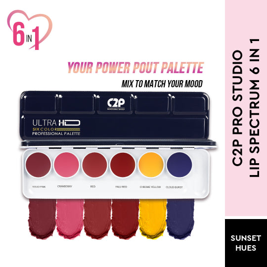 Ultra HD 6-COLOR LIP PALETTE