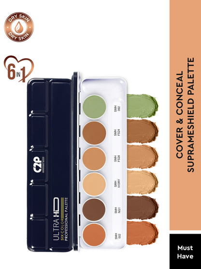 COVER &amp; CONCEAL 6-1 ULTRA HD SUPRA PALETTE (Metal)
