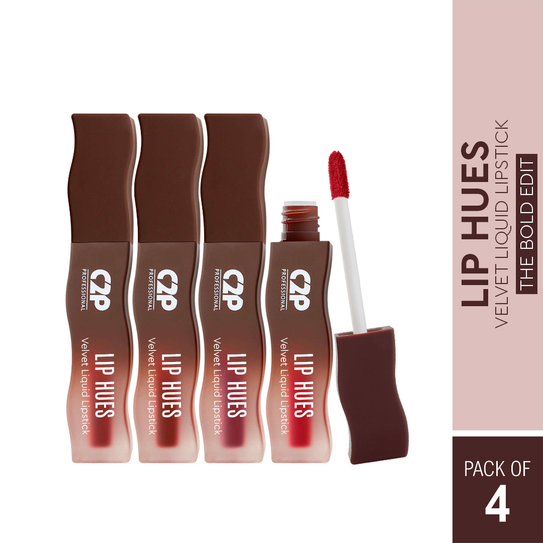 Lip Hues Velvet Liquid Lipstick| Velvet matte finish| Long-lasting &amp; smudge-proof