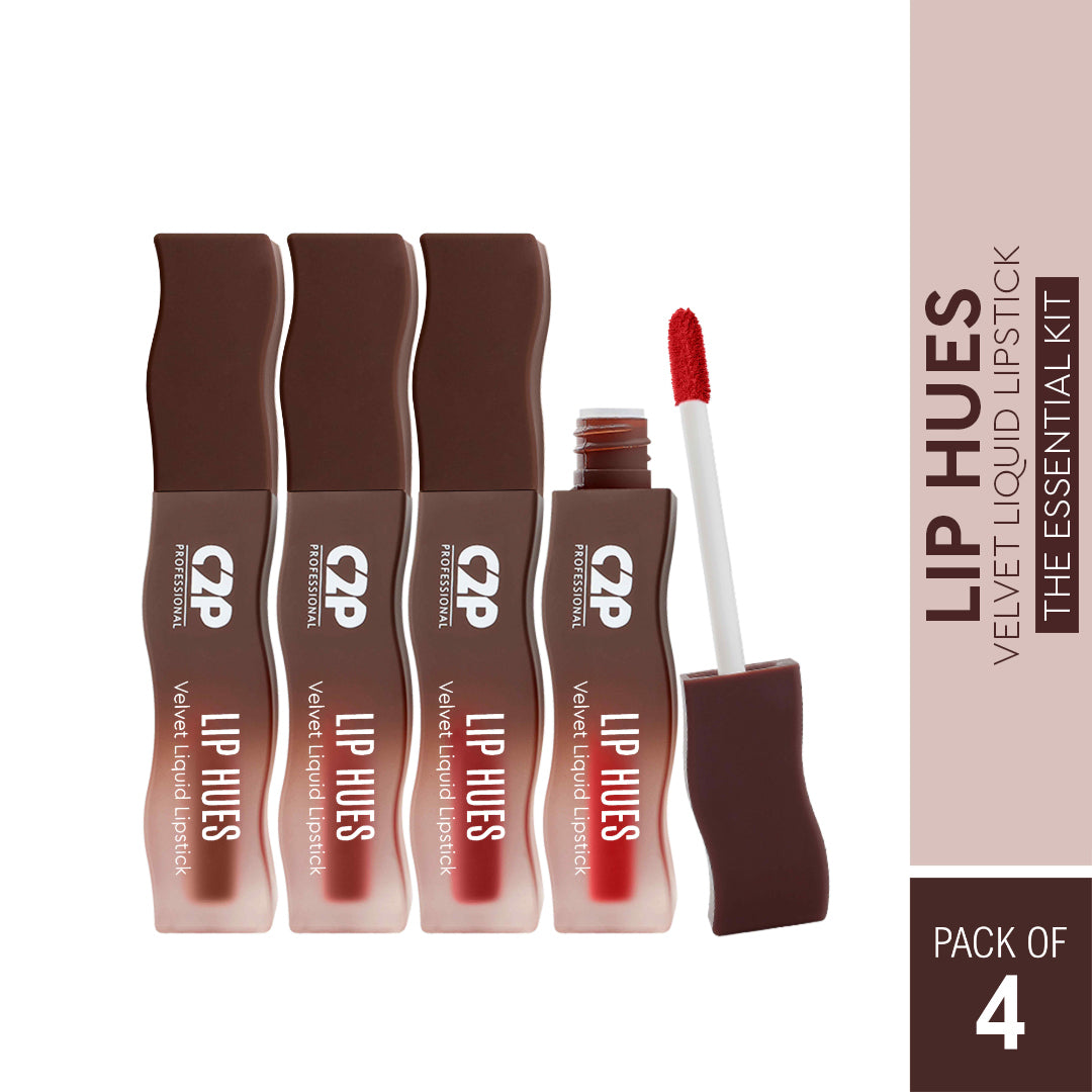Lip Hues Velvet Liquid Lipstick| Velvet matte finish| Long-lasting &amp; smudge-proof