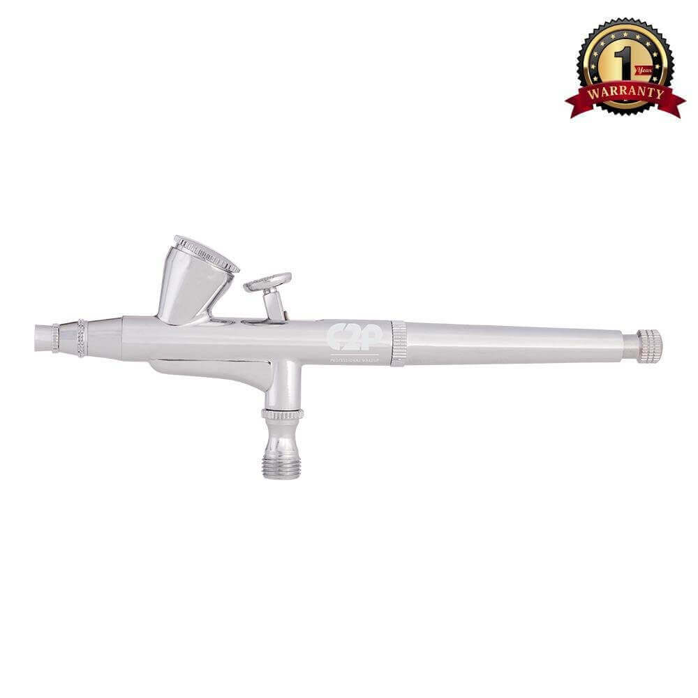 AIR BRUSH METALLIC WHITE GUN