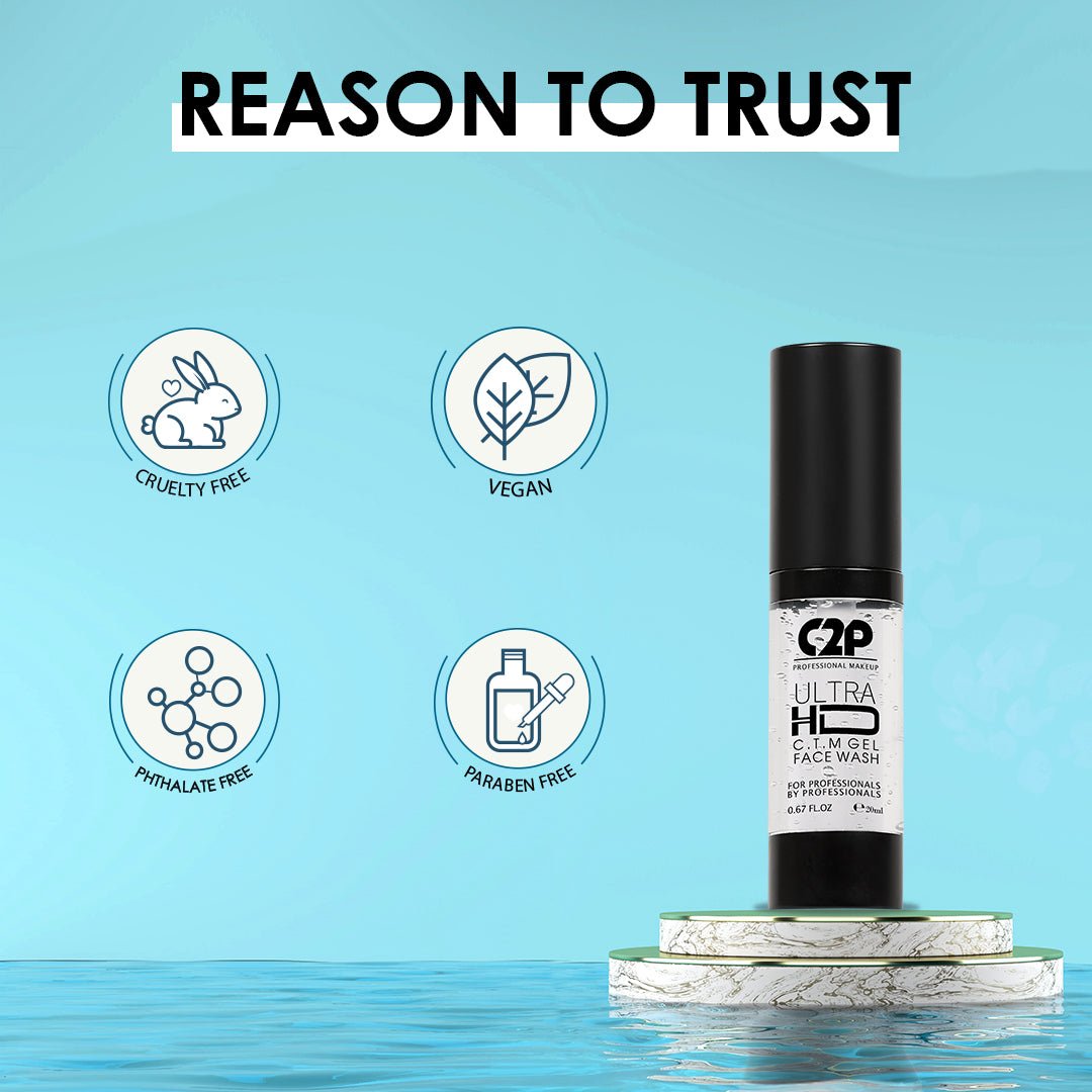ULTRA HD CLEANSER TONER MOISTURIZER FACE WASH (20 ml)