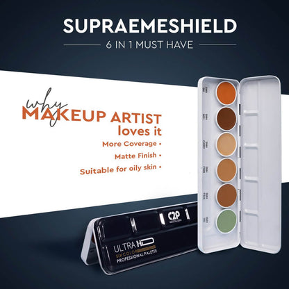 ULTRA HD COVER AND CONCEAL SUPRAEMESHIELD PALETTE 6 IN 1 Concealer