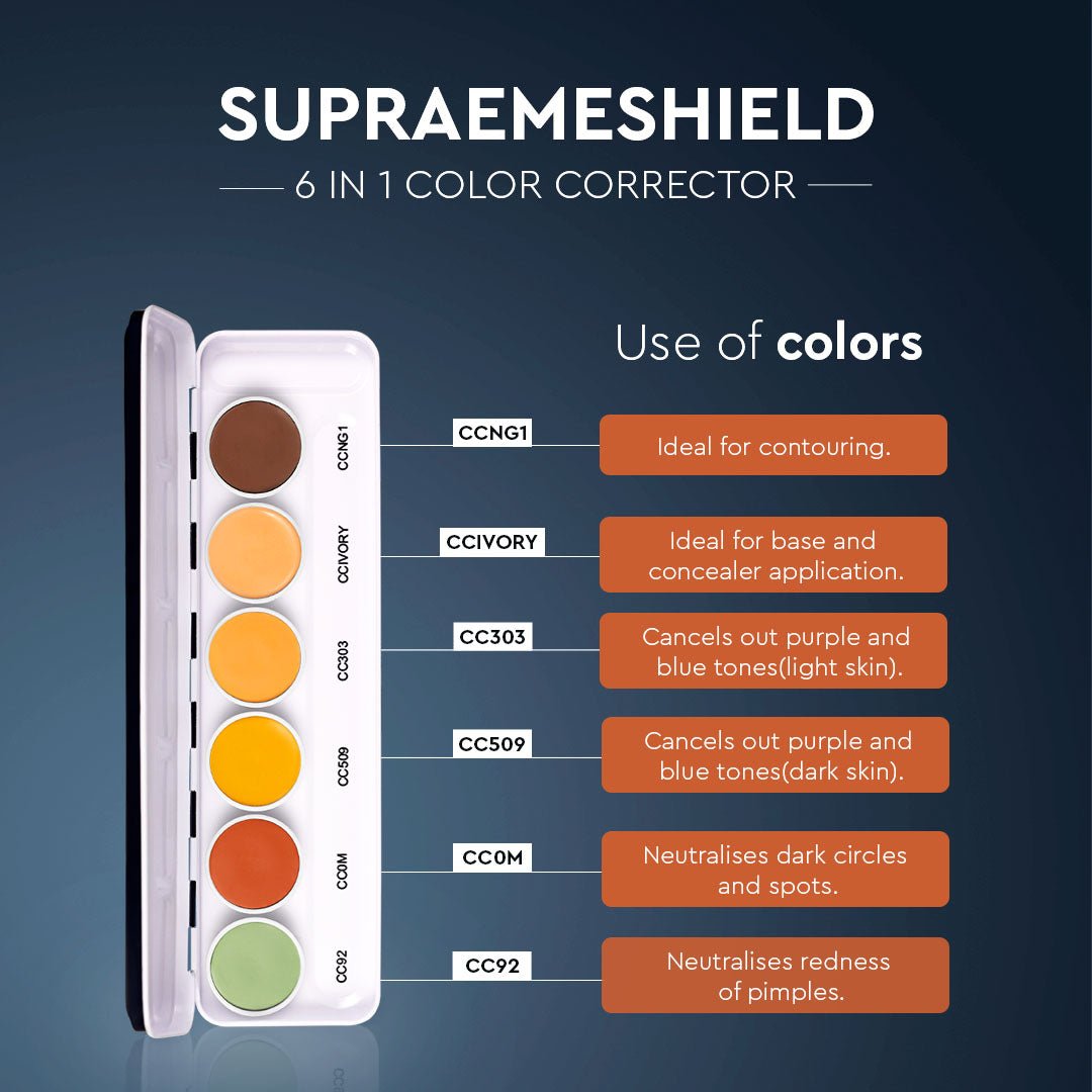 ULTRA HD COVER AND CONCEAL SUPRAEMESHIELD PALETTE 6 IN 1 Concealer