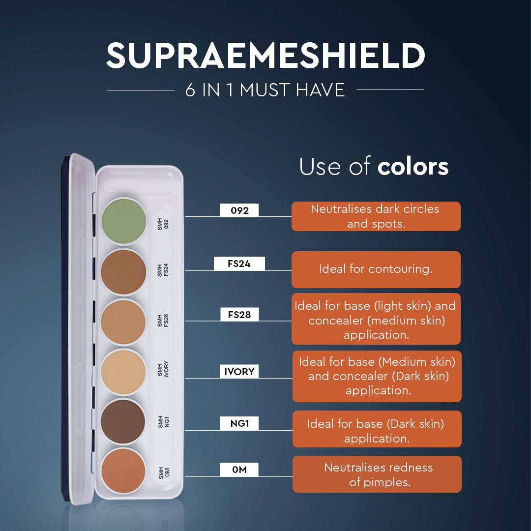 ULTRA HD COVER AND CONCEAL SUPRAEMESHIELD PALETTE 6 IN 1 Concealer