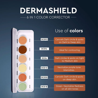 ULTRA HD COVER &amp; CONCEAL DERMASHIELD PALETTE 6 IN 1 Foundation